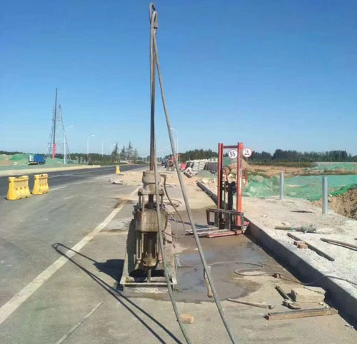 灵寿公路高聚物注浆加固